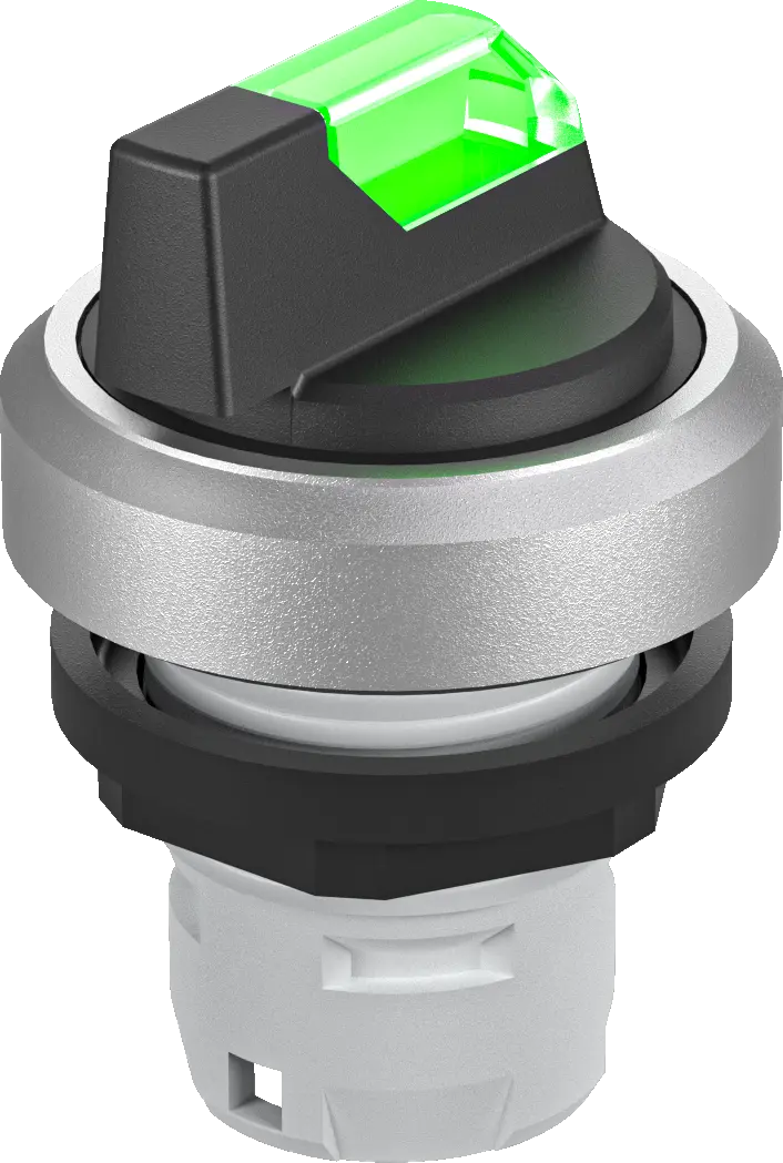 RKWBLM_GN Selector Switch Head IP65 LED green maintained controls