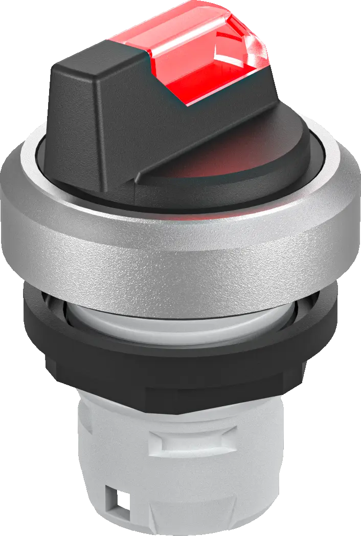RKWBLM_RT Illuminated Selector Head Red IP65 16.2 mm Two Pos Mode