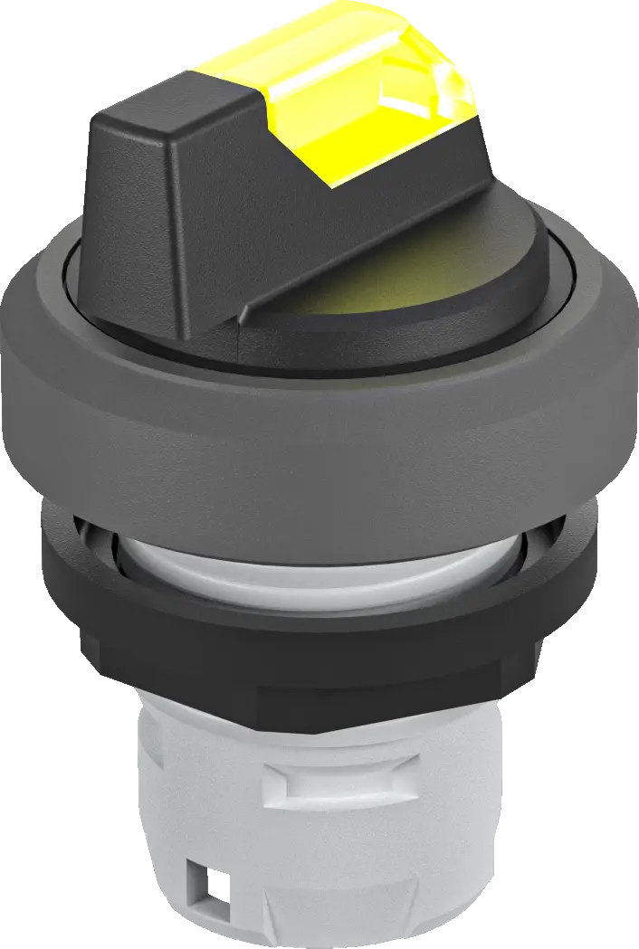 RKWCL_GB Selector Switch Head IP65 illuminated yellow front bezel