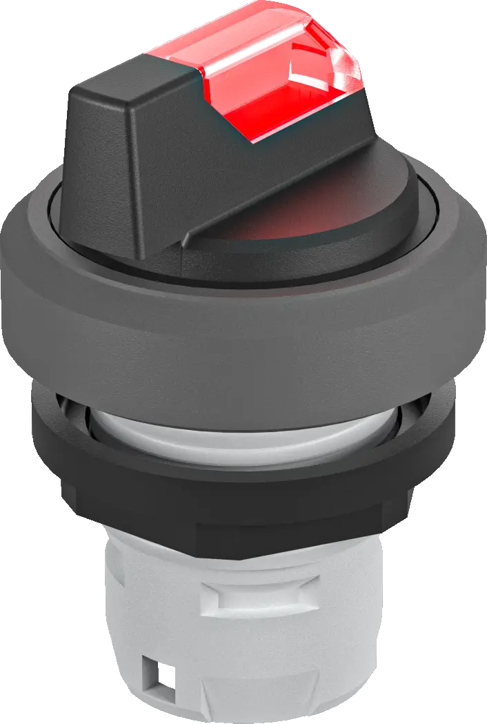 RKWCL_RT Illuminated Selector Head IP65 Red Maintained 16mm Panel