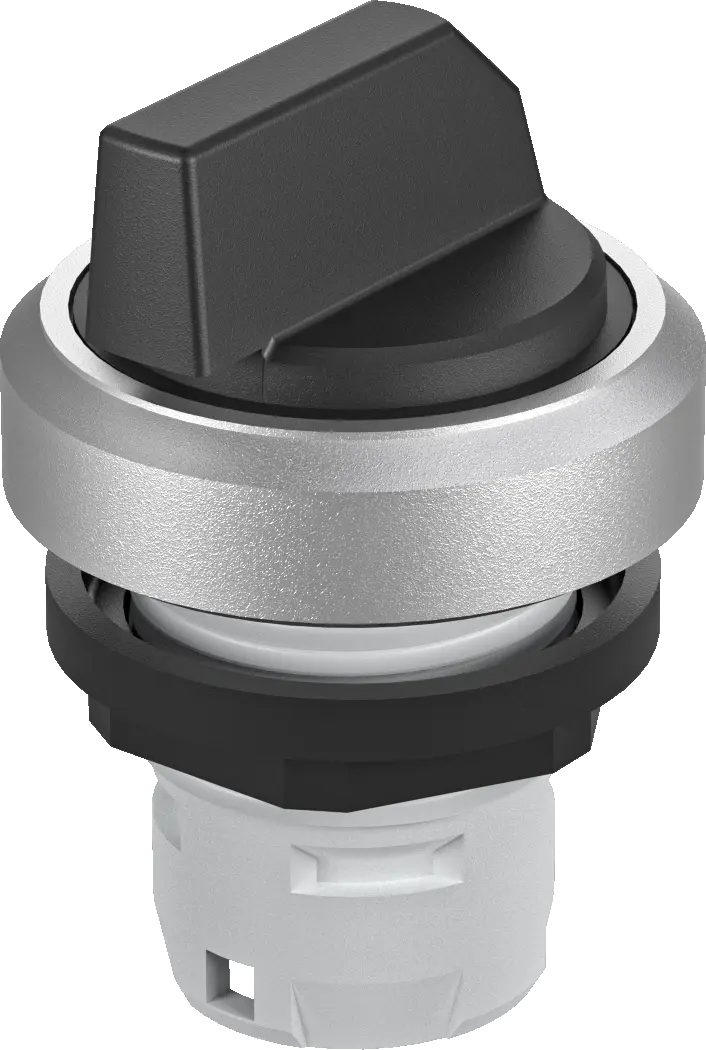 Industrial selector head round HMI panels rugged tactile feedback