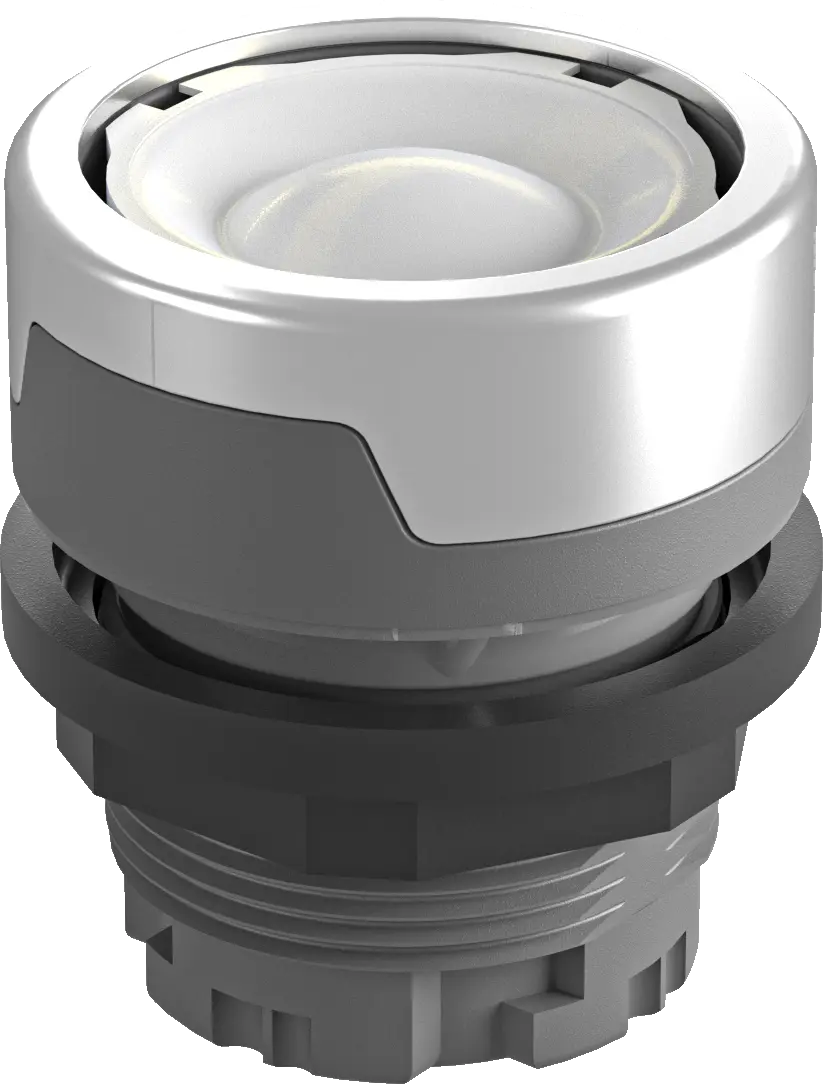 IP65 illuminated pushbutton 22.3 mm flush mount HMI control panel
