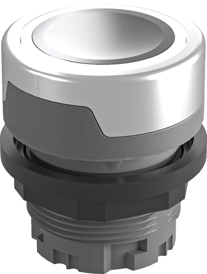 IP65 illuminated pushbutton round 22.3mm cutout clear LED 6mm HMI