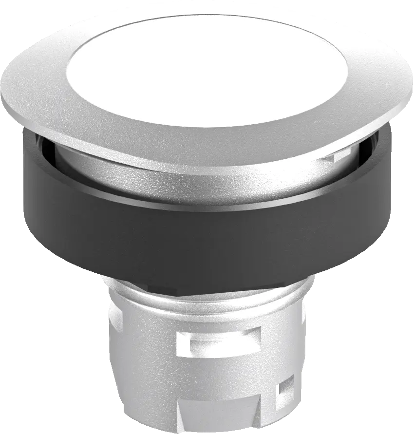 Rounded square pilot light head for signal indicators tough build
