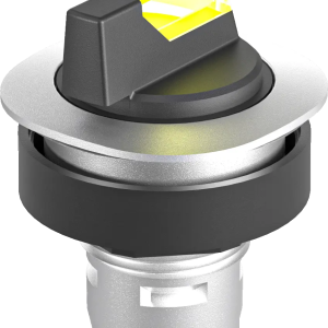 RQJSTAL_GB Selector Switch Head IP65 22.3 mm yellow momentary LED