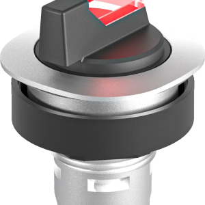 RQJSTAL_RT Illum Red Selector Head IP65 22mm Momentary 40 Degrees
