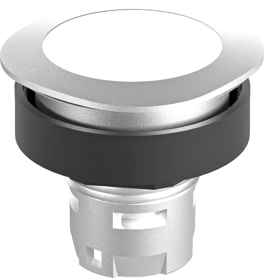 RQJT Illuminated Silver Pushbutton Head for Industrial Use