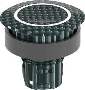 industrial illuminated pushbutton IP65 22.3 mm panel cutout rated RQJTLRE02 Product Image