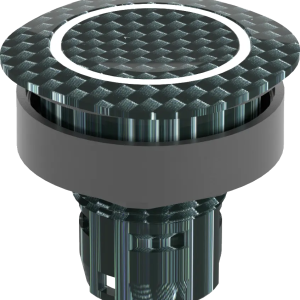 industrial illuminated pushbutton IP65 22.3 mm panel cutout rated RQJTLRE02 Product Image