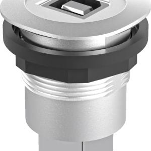 USB-B panel mount jack rugged gasketed front mount for HMI panels RQJ_USB_BB Product Image