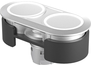 RRJDTLR Illuminated Rectangular Pushbutton IP65 Silver RRJDTLR Product Image