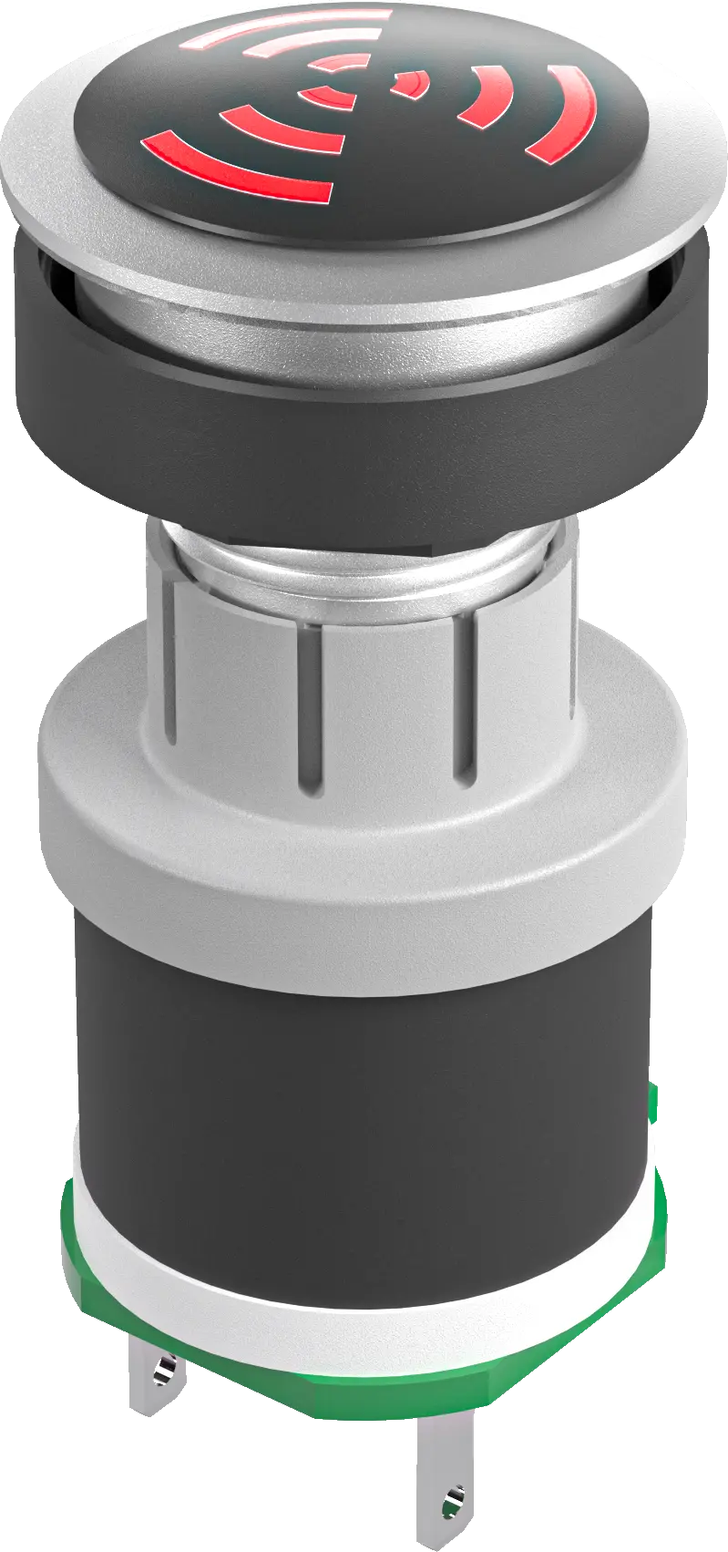 RRJNSGL+SGILR Illuminated Round Buzzer, IP65, UL Listed
