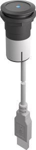 RRJSW_RFID_USB USB RFID Reader 22mm IP69K panel mount USB compact RRJSW_RFID_USB Product Image