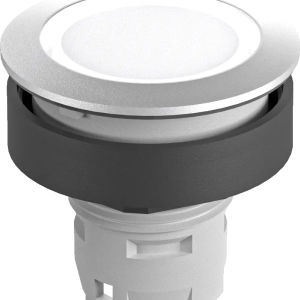 RRJT Illuminated Silver Pushbutton Head, IP69K, UL Certified RRJT Product Image