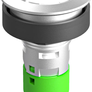 RRJTISW Pushbutton 1NO Black IP65 22.3 mm panel mount Faston tabs