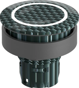 RRJTLRE02 Lighted Pushbutton Head IP69K Bright LED 22.3 mm Cutout RRJTLRE02 Product Image