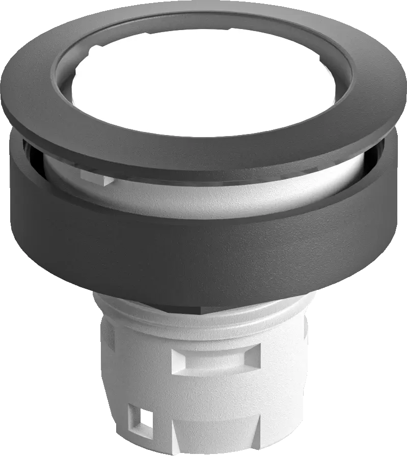 RRJTSW Illuminated Black Pushbutton Head for Panels