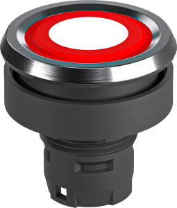 RRJVAFTRT_1159 Red Metal Pushbutton Head, 22.3mm IP69K RRJVAFTRT_1159 Product Image