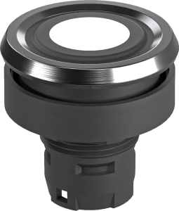 RRJVAFT_0043 Illum Pushbutton Head IP69K 22.3mm White Steel Bezel RRJVAFT_0043 Product Image