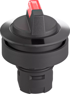 RRJVAWAL_RT Metal Selector Switch with Red LED IP65 RRJVAWAL_RT Product Image