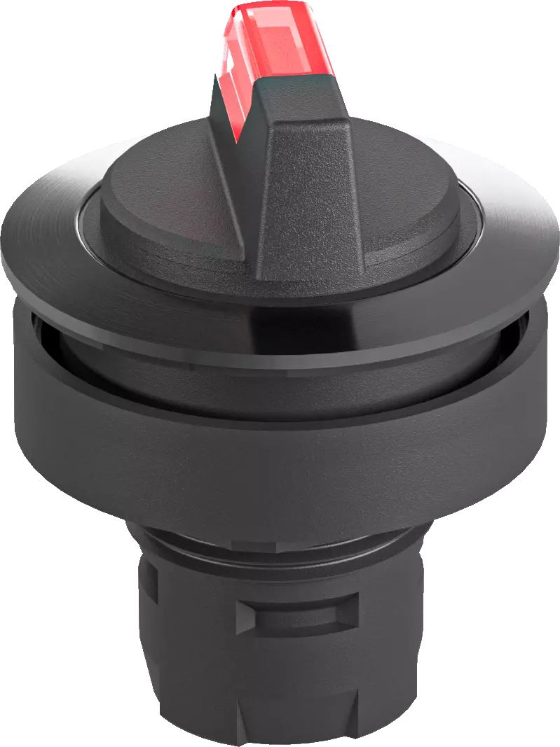RRJVAWAL_RT Metal Selector Switch with Red LED IP65