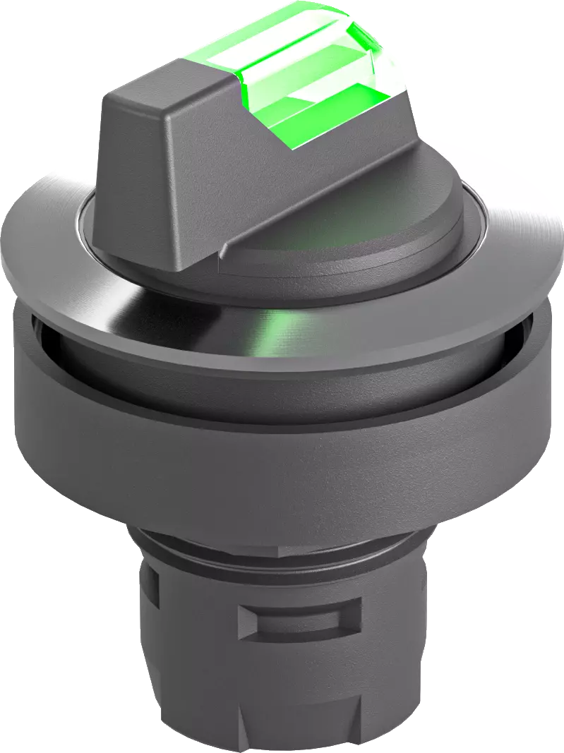 RRJVAWBL_GN Green Illuminated Selector Switch, IP65 Rated