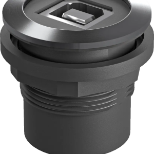 RRJVA_USB_BA Round USB Panel Mount Jack UL-Certified 22.3mm