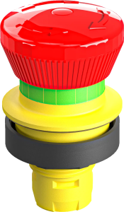Illuminated emergency stop push button IP67 22.3 mm twist release RRJVL Product Image