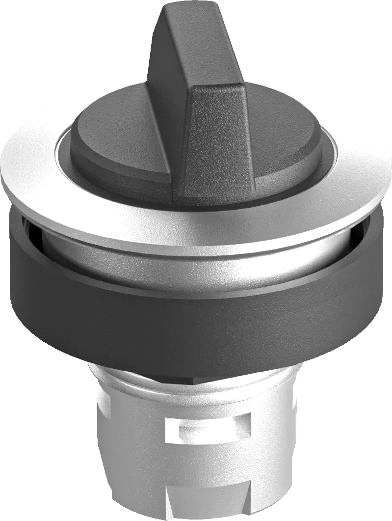 RRJWA Silver Round Selector Switch IP65 Rated 22.3mm