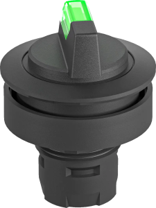 Selector switch head for HMI panels robust detents UKCA certified RRJWALSW_GN Product Image