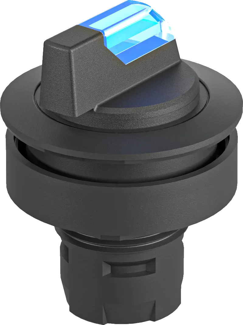 RRJWBLSW_BL Blue Illuminated Selector Switch with IP65