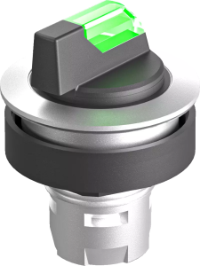 RRJWCL_GN Green Illuminated Selector Head, 28mm IP65 RRJWCL_GN Product Image