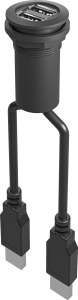 industrial USB-A panel jack rugged panel mount for HMIs in plants RRJ_2USB3_SW_150 Product Image