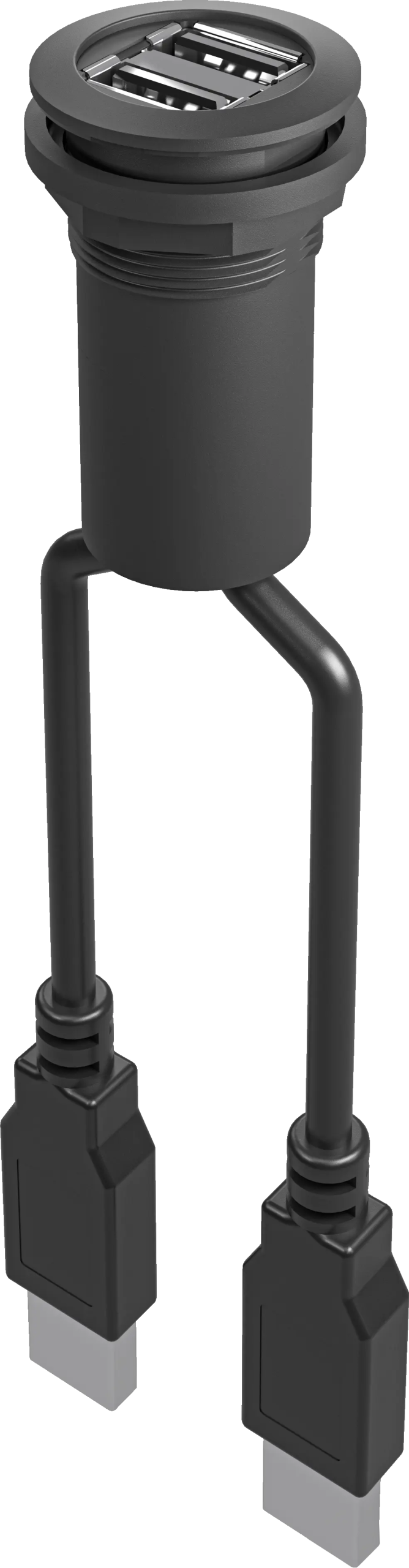 industrial USB-A panel jack rugged panel mount for HMIs in plants