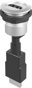 RRJ_HDMI Silver HDMI Panel Mount Jack, 22.3mm Cutout RRJ_HDMI Product Image
