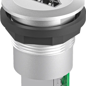 RRJ_HDMI_STB Silver HDMI Panel Mount Jack, UL Certified RRJ_HDMI_STB Product Image