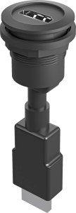 Panel Mount Jacks Round HDMI Pass Through Shielded Nut Mount Easy RRJ_HDMI_SW Product Image