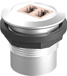 RRJ_LWL_LC_OM2 Optical LC Duplex Jack, UL Certified 22.3mm RRJ_LWL_LC_OM2 Product Image
