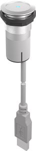 RRJ_RFID_HID Silver RFID Access Tag UL Certified IP69K RRJ_RFID_HID Product Image