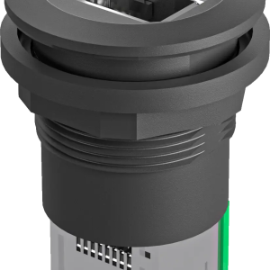 RRJ_RJ45_STB_SW Round RJ45 Panel Jack Black, CSA Certified RRJ_RJ45_STB_SW Product Image