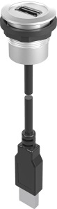 RRJ_USB3_150CM USB 3 Round Panel Jack for Industrial Use RRJ_USB3_150CM Product Image