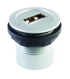 Round Panel Mount Jacks for HMI secure fit fast field install now RRJ_USB_150CM Product Image
