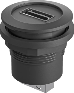 Panel Mount Jacks HMI rounded edge vibration resistant secure fit RRJ_USB_SW_AA Product Image