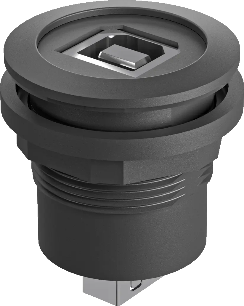 industrial panel connector round panel jack for HMI control room