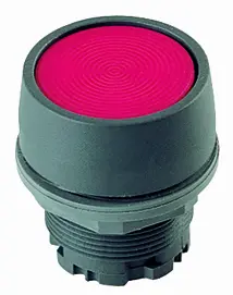 industrial pushbutton switch red IP65 22.3mm round charcoal bezel RTR Product Image