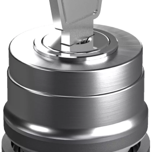 RVASSA12E_SW Black Metal Key Switch with IP65 Rating RVASSA12E_SW Product Image