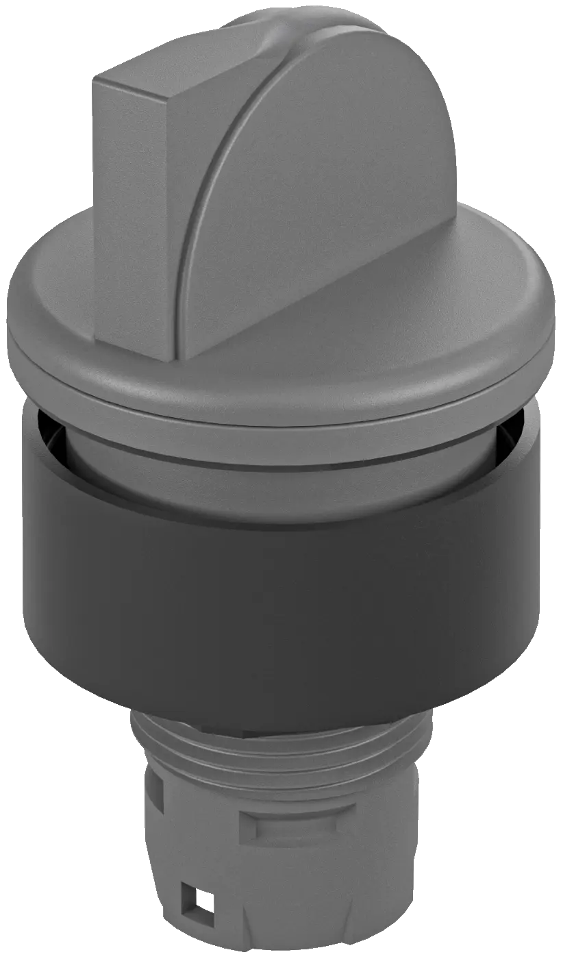 RXJSTB Grey IP65 Selector Switch Head, 22.3mm Cutout