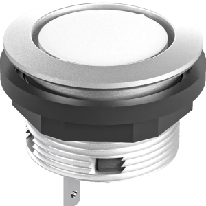 IP67 panel pushbutton round 22mm clear actuator silver bezel 16mm SCTF Product Image