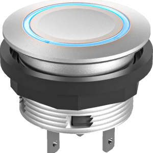 SCTLRBF Pushbutton Blue LED IP67 22mm Round Front Seal DNV Marine SCTLRBF Product Image