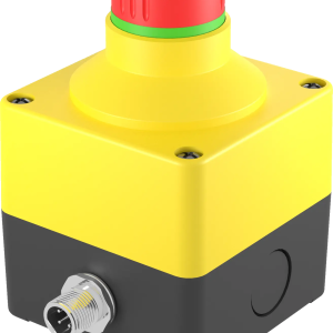 SILH_ASI_QRBLUV Illuminated E-Stop with 5-Pole M12 Connector